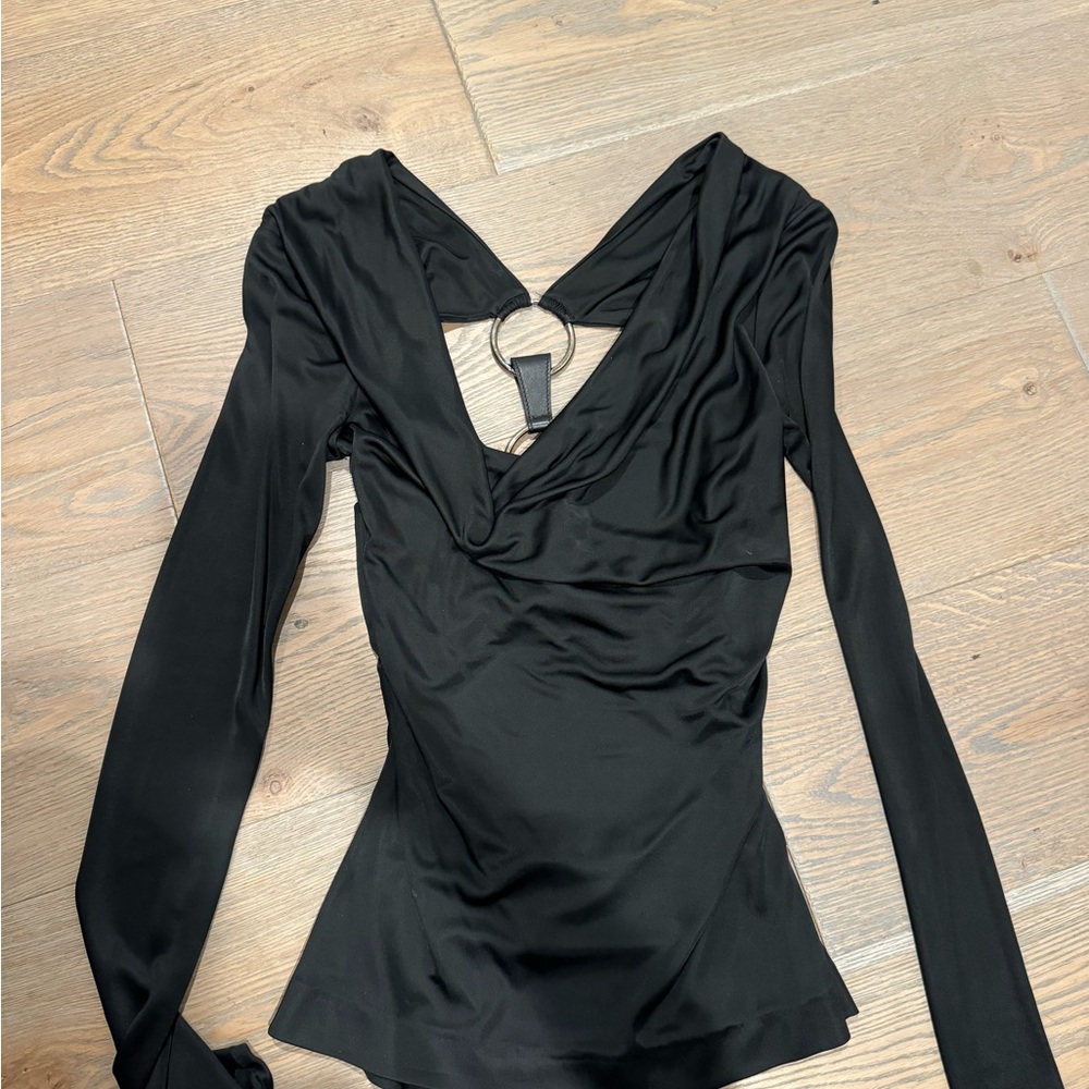 Roberto Cavalli silk long sleeve shirt with back cut outs ๐ค๐ค๐ค - Picture 4 of 4